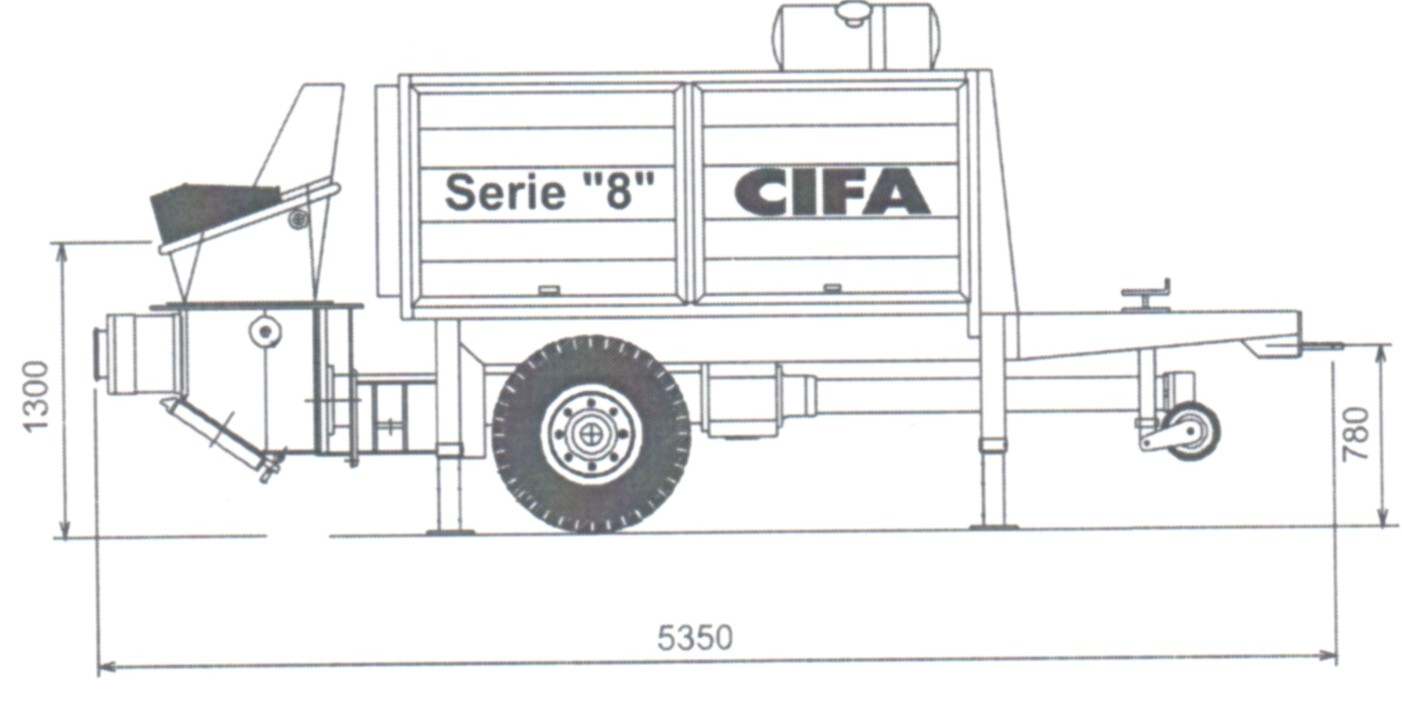 Гидравлическая схема бетононасоса cifa